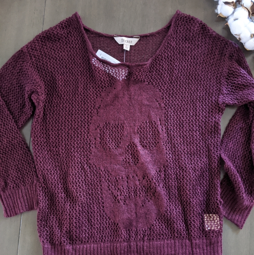 Decree Skull Mesh Top